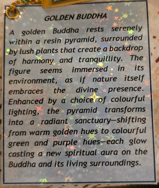Pyramid Lamp (Golden Buddha 2)
