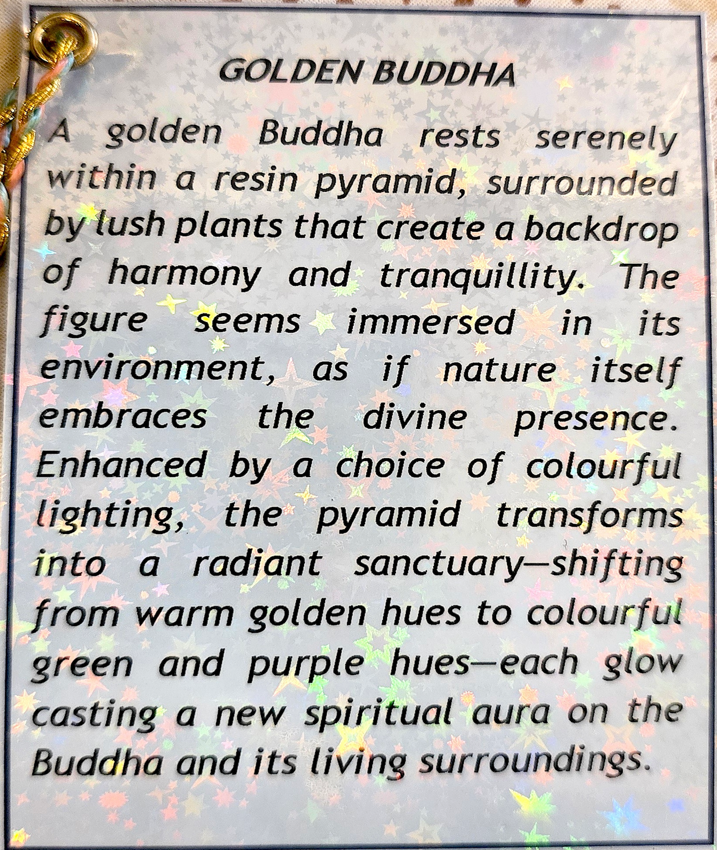 Pyramid  Lamp (Golden Buddha 1)