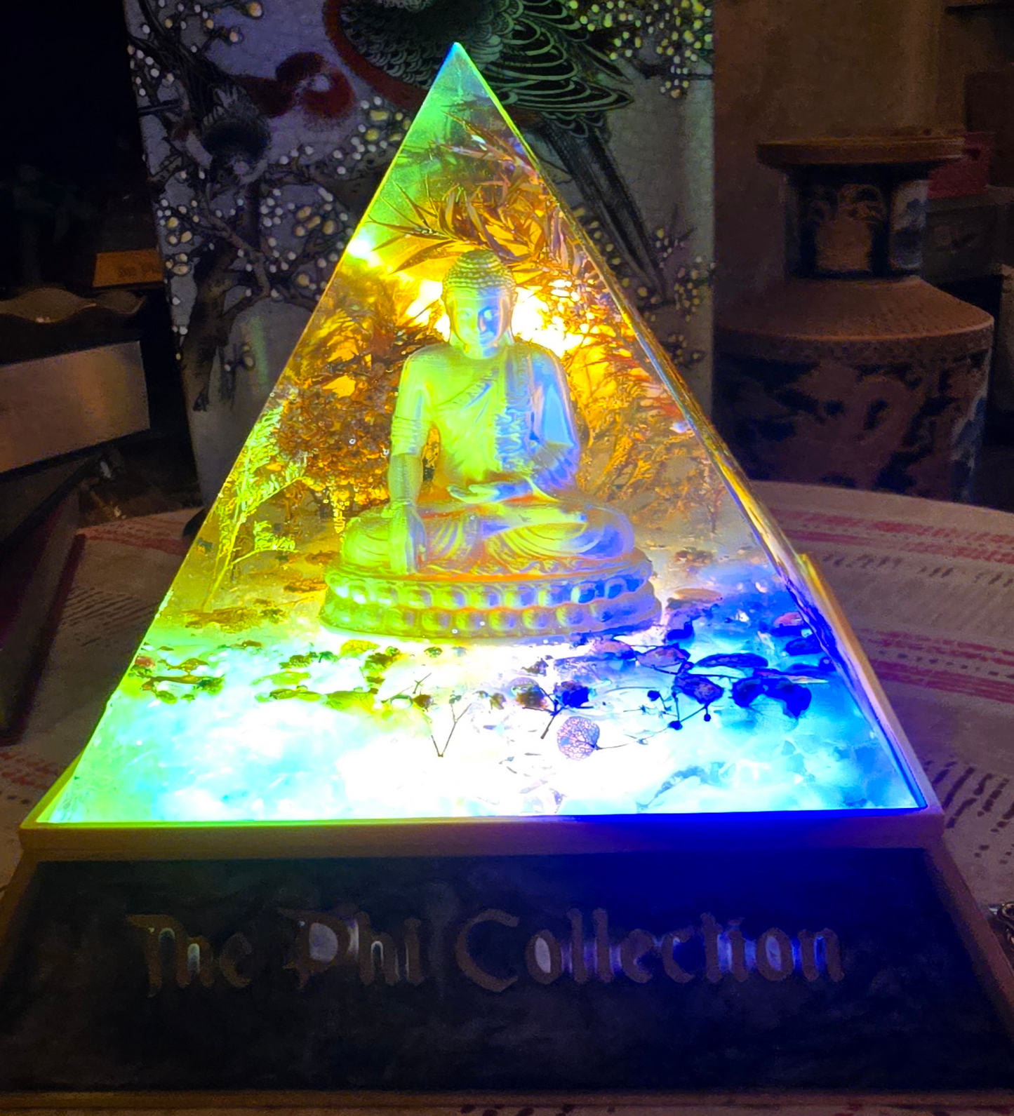 Pyramid  Lamp (Golden Buddha 1)