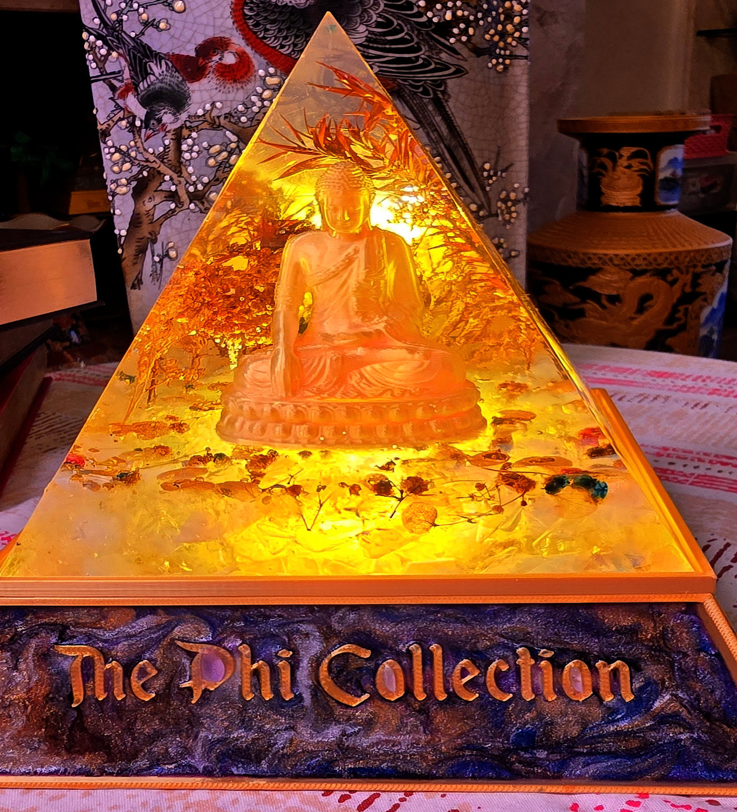 Pyramid  Lamp (Golden Buddha 1)